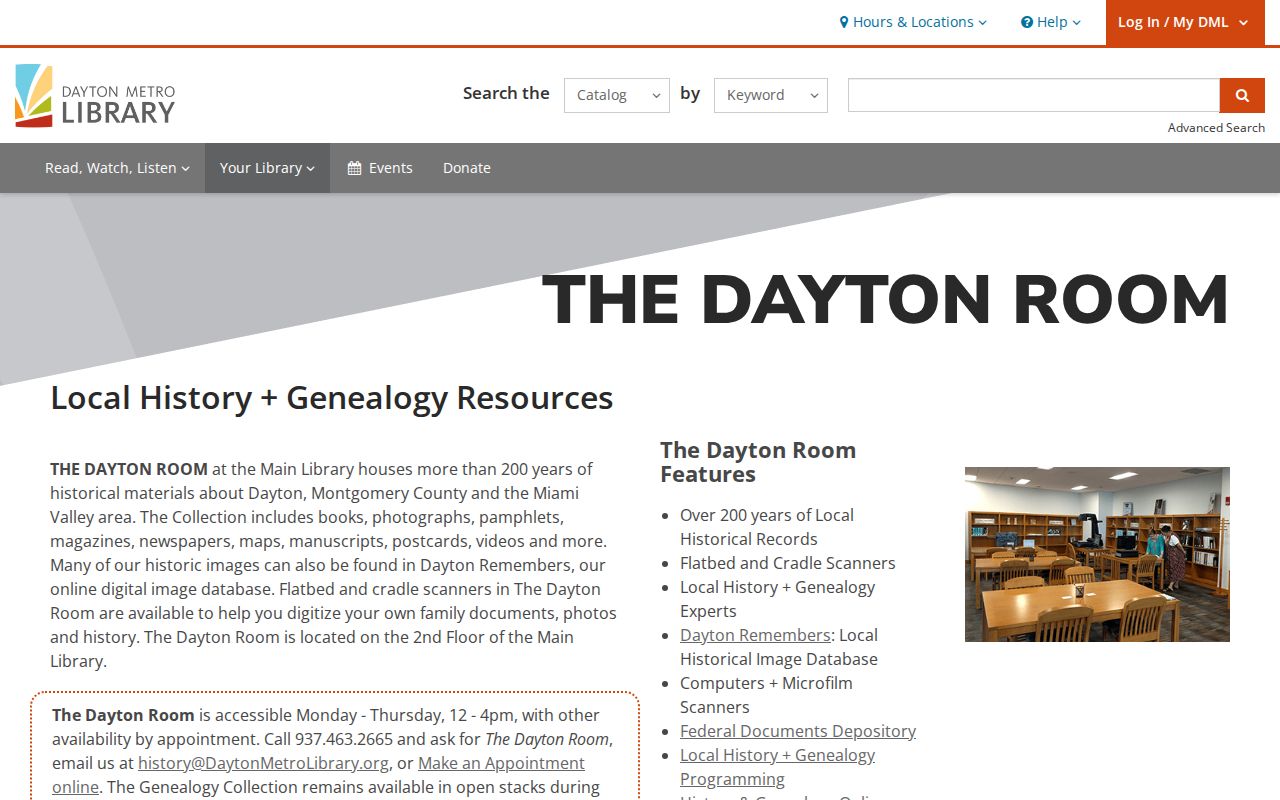 Harrison Township city directory research at the Dayton Room genealogy and history service