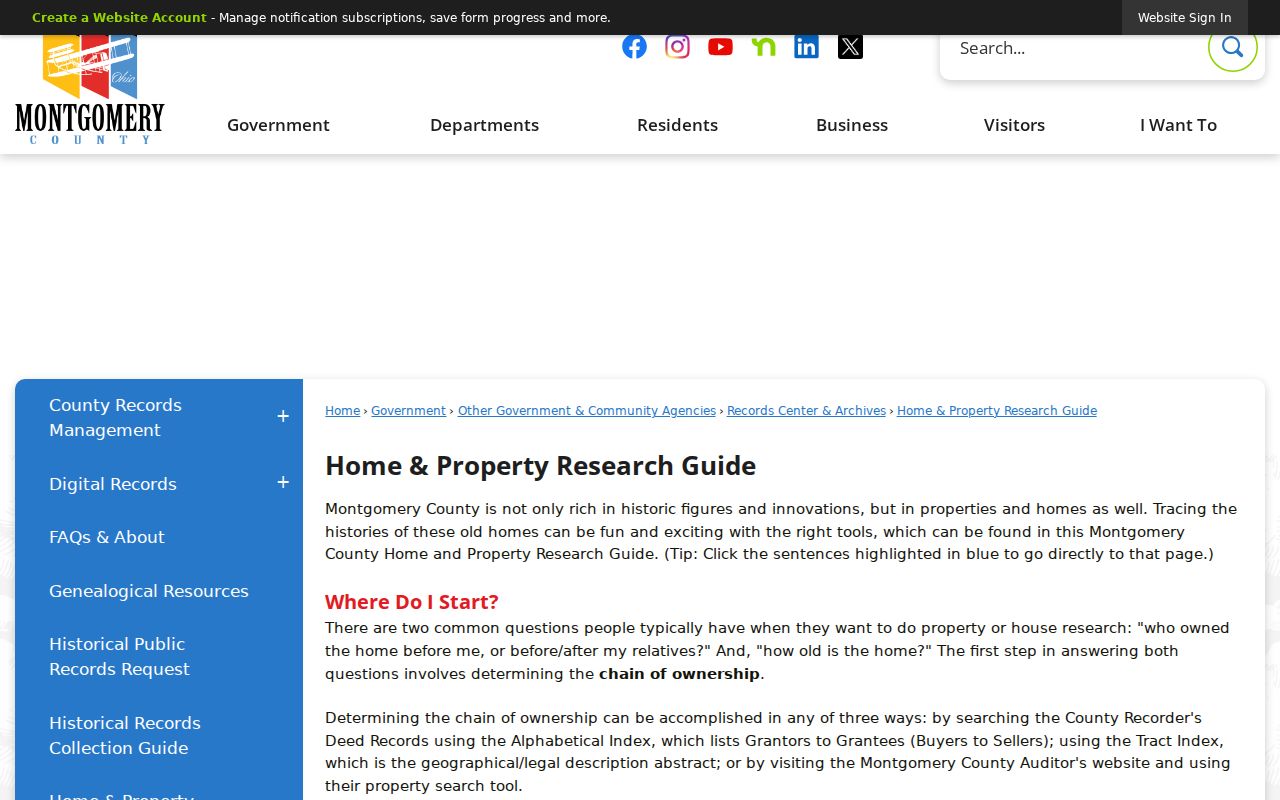 Harrison Township street directory Montgomery County home and property research guide