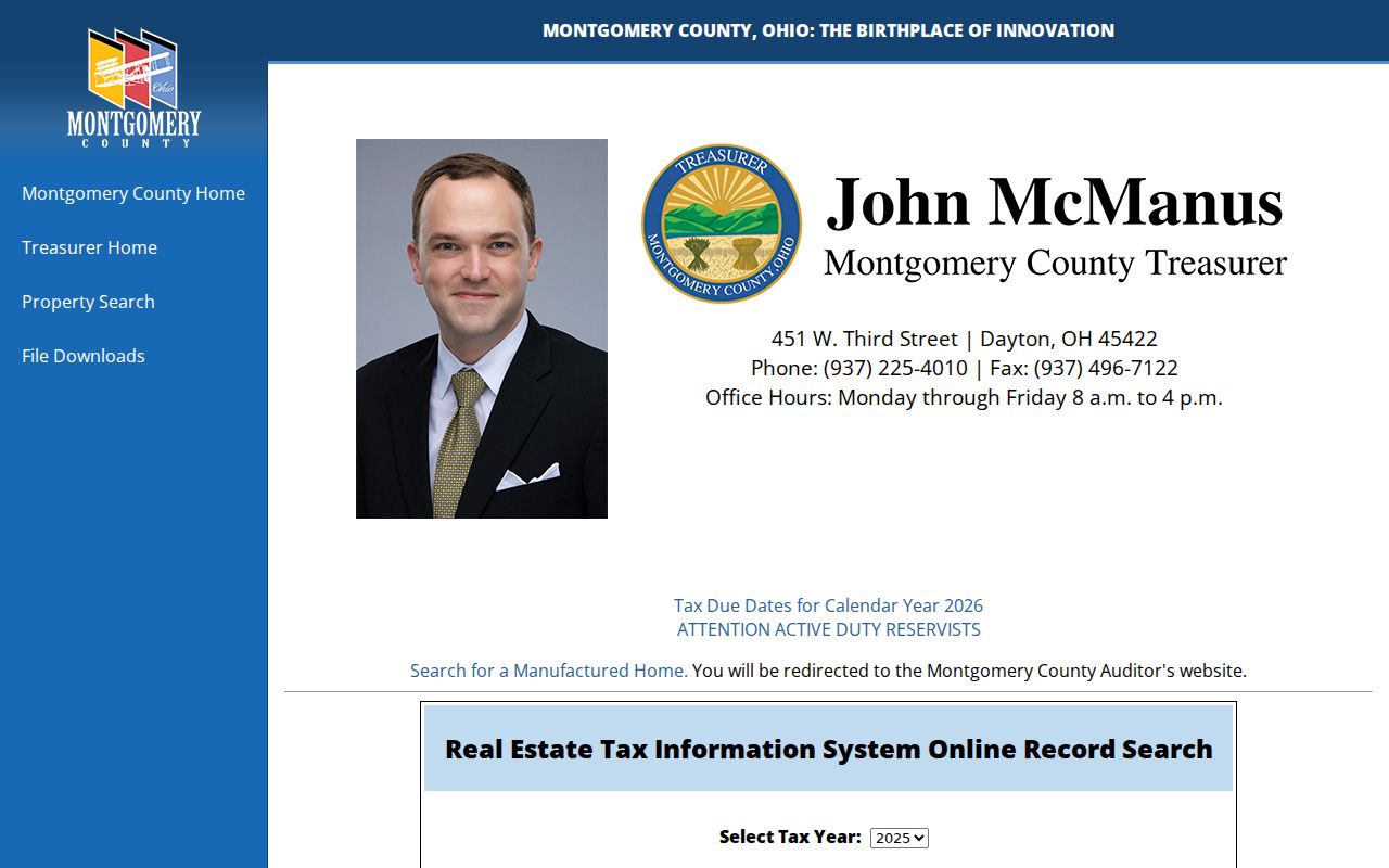 Harrison Township street directory Treasurer property tax search form